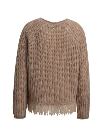 Smith&Soul Hairy Raglan Pullover mit Fransen in Toffee