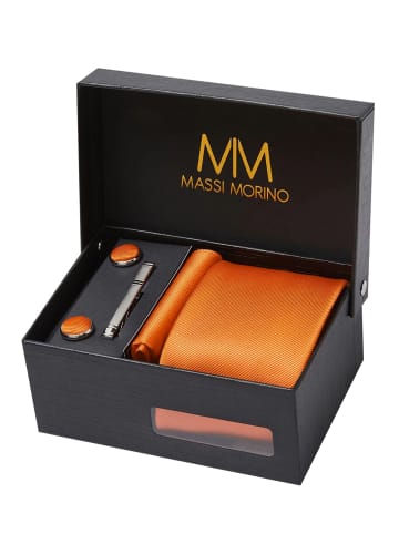Massi Morino  Krawatten-Set in Orange