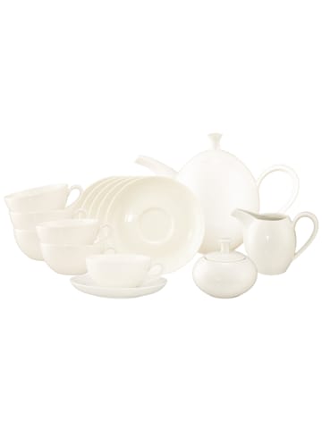 Seltmann Weiden 15er Set Teeservice Savona Fine Diamond creme in creme