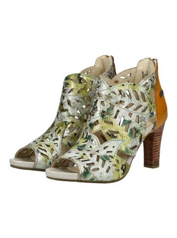 LAURA VITA Sandalen in Gelb/Silber