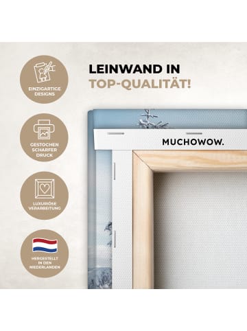 MuchoWow Leinwand bilder Schneelandschaft (BxH)