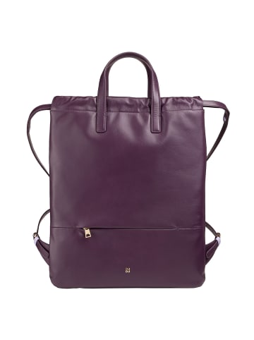 DuDu Ellesmere City Rucksack Leder 44 cm in deep purple