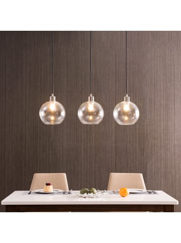home24 Pendelleuchte Elven in Silber