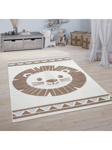 KADIMA DESIGN Kinderteppich Löwe Kinderzimmer in Beige