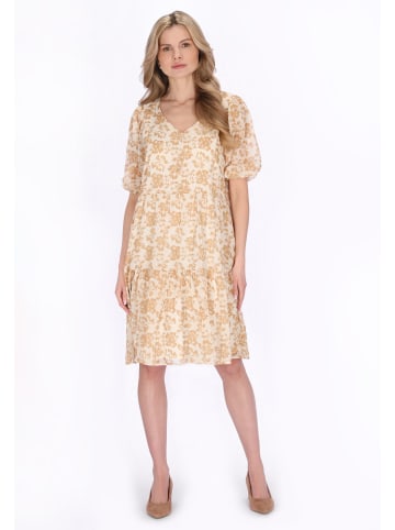 Usha Women Dress in cream offwhite