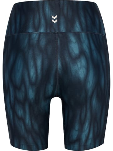 Hummel Leggings "Hiit Aop Intensity Short Tights" in Blau