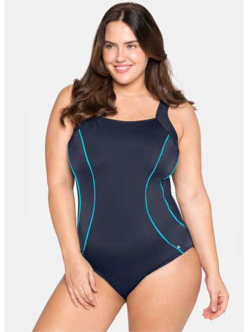 sheego Badeanzug in nachtblau