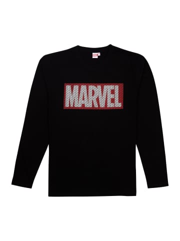 United Labels Marvel Schlafanzug  Langarm in schwarz