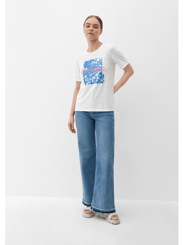 s.Oliver T-Shirt kurzarm in Creme