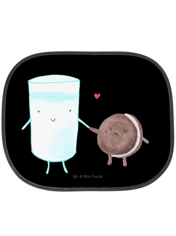 Mr. & Mrs. Panda Auto Sonnenblende Milch Keks ohne Spruch in Schwarz