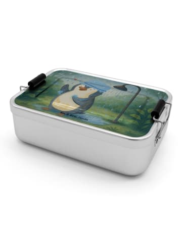 Mr. & Mrs. Panda Lunchbox Metall Pinguin Duschen Design ohne Spruch in Weiß