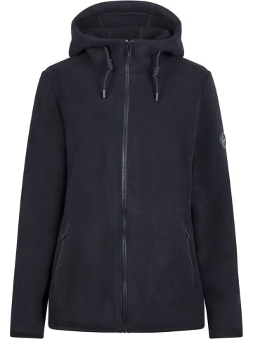 DLX Fleecejacke/Fleecepullover "Leila Fleece Jacket" in Schwarz