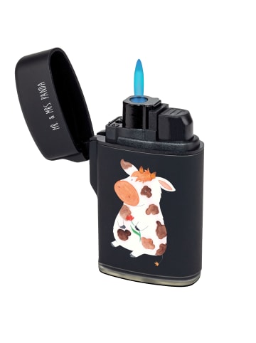 Mr. & Mrs. Panda sturmfeuerzeug Kuh ohne Spruch in Schwarz