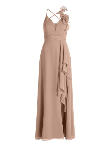 Vera Mont Chiffonkleid mit Volant in Soft Rouge