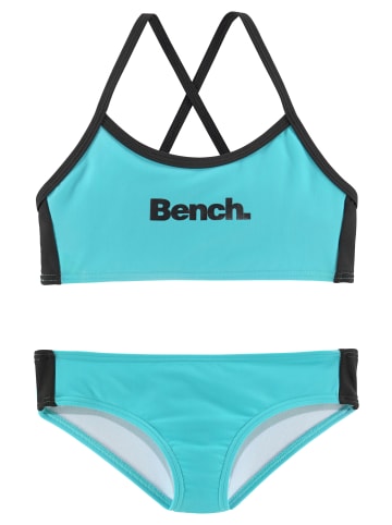 Bench Bustier-Bikini in türkis-schwarz