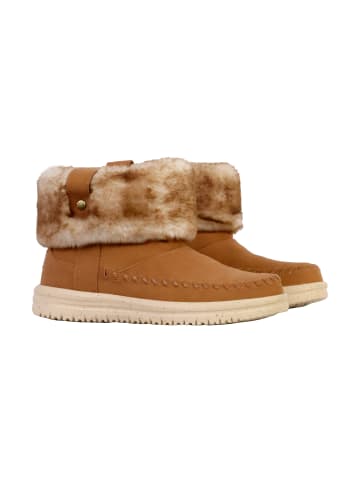 Hey Dude Camden Cuff Classic Cozy Stiefeletten zum Hineinschlüpfen Braun