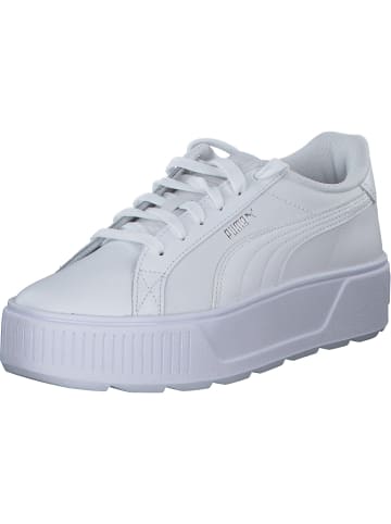 Puma Schnürschuhe in white/white/silver