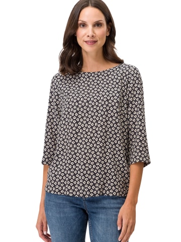 Zero  Bluse mit U-Boot Ausschnitt in BlackCream