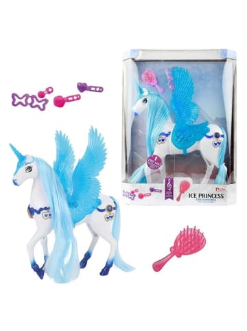 Toi-Toys Eisprinzessinen XL Einhorn mit blauen Flügeln 3 Jahre