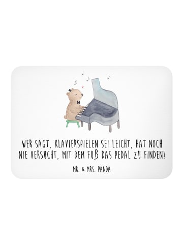 Mr. & Mrs. Panda Magnet Klavier Herausforderung mit Spruch in Weiß