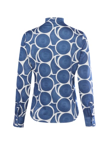 Franco Callegari Bluse in indigo weiß - 0110