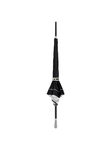 doppler Manufaktur Crystals Stockschirm 91 cm in schwarz ecru