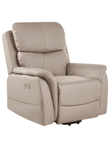 Beliani Fernsehsessel GLORIE in Grau - (W) 85 x (H) 82 x (L) 85 cm