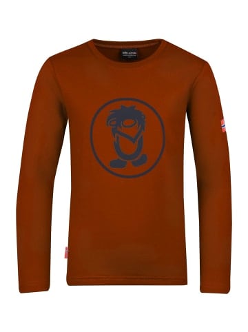 Trollkids Longsleeve "Troll" in Zimt/Dunkelblau