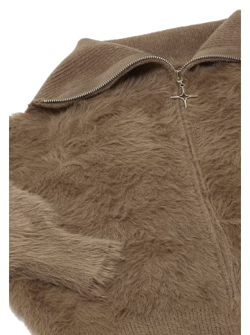 NALLY Damen Strickjacke in Taupe