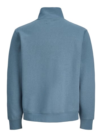 Jack & Jones Sweatshirt mit halbem Reißverschluss in Blue Mirage
