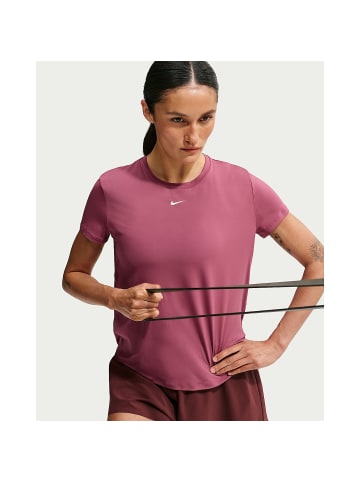 Nike W NK ONE CLASSIC DF SS TOP in Dunkelbraun654