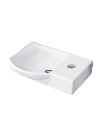 Fackelmann 2tlg-Gäste-WC-Set SBC in hellbraun - 45,5(B) x 70,5(H) x 32(T) cm