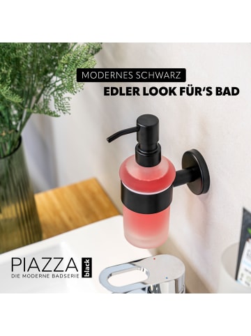 bremermann PIAZZA BLACK - Seifenspender ca. 7 x 18 x 11 cm (B/H/T)