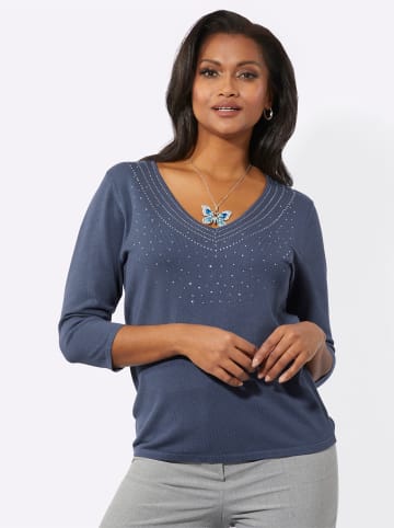 WITT WEIDEN 3/4 Arm-Pullover in rauchblau