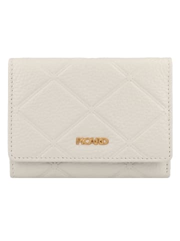 PICARD Geldbörse RFID Schutz Leder 12.5 cm in white lily