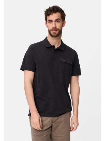 Camel Active Poloshirt aus reiner Baumwolle in Dunkelblau