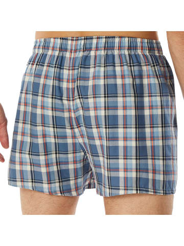 Schiesser Web-Boxershorts 2er Pack in Blau