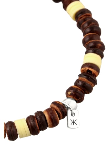 KUZZOI Armband 925 Sterling Silber in Braun