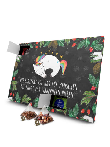 Mr. & Mrs. Panda Tee Adventskalender Einhorn Nacht mit Spruch in Kreidetafel