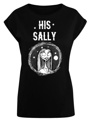 F4NT4STIC Extended Shoulder T-Shirt Disney Nightmare Before Christmas His Sally in schwarz