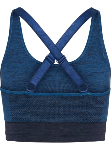 Hummel Hummel Top Hmlclea Yoga Damen Atmungsaktiv Feuchtigkeitsabsorbierenden Nahtlosen in INSIGNIA BLUE MELANGE