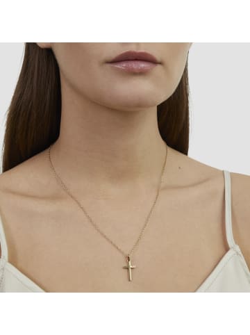 s.Oliver Halskette Modern Cross in gold