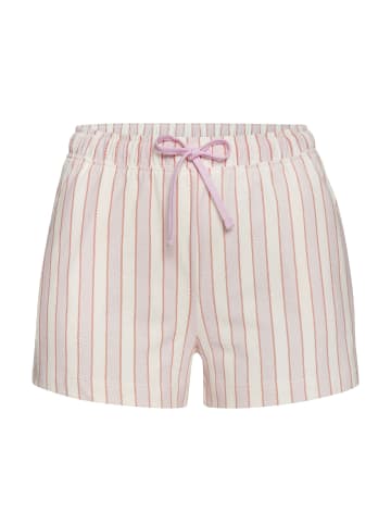 VIVANCE DREAMS Pyjamashorts in rosa-weiß-gestreift