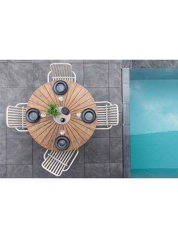 ebuy24 Gartentisch Rosario Braun 140 x 140 cm