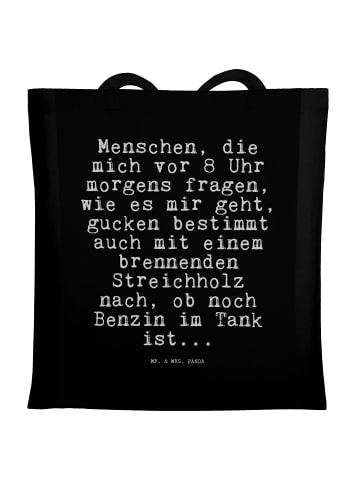 Mr. & Mrs. Panda Tragetasche Menschen, die mich vor... mit Spruch in Schwarz