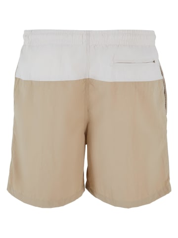 Urban Classics Badeshorts in unionbeige/softseagrass