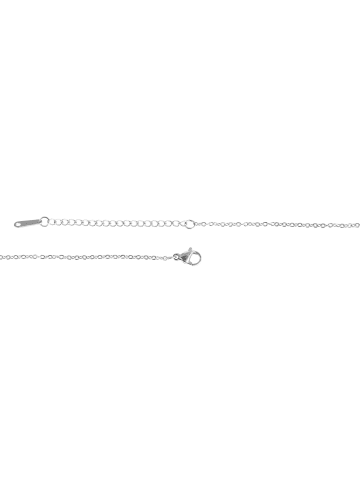 Adeliás Damen Halskette mit Anhänger – Herz aus Edelstahl in silber