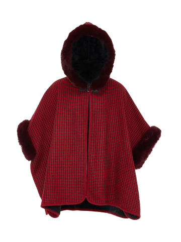 Usha Women Poncho in Rot
