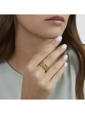 s.Oliver Ring Timeless Spark in gold