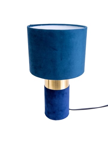 näve Tischleuchte "BORDO" in blau - (L)18 cm x (B)18 cm x (H)32 cm